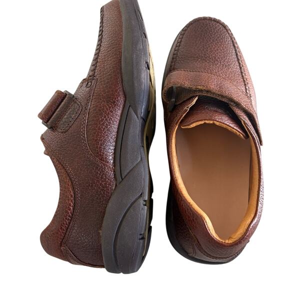 Dr Comfort Scott 9020 Mens Diabetic Comfort Strap Brown Shoes Size 10W main image 2